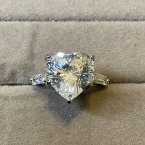 Heart-Shaped Sterling Silver Ring